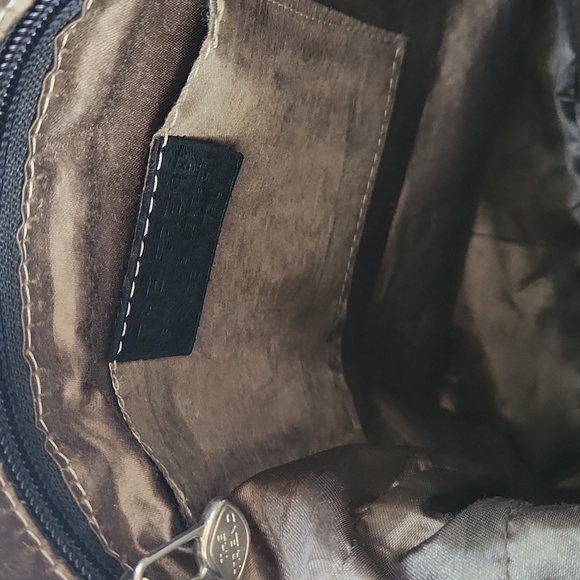 The Trend / Elegant Black Leather Shoulder Bag / Made In Italy - Picture 9 of 10